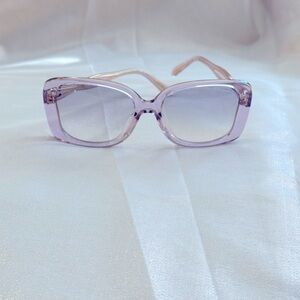 Coach Butterfly Rectangle Signature Sunglasses.